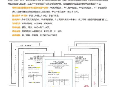 特种设备检验检测人员证